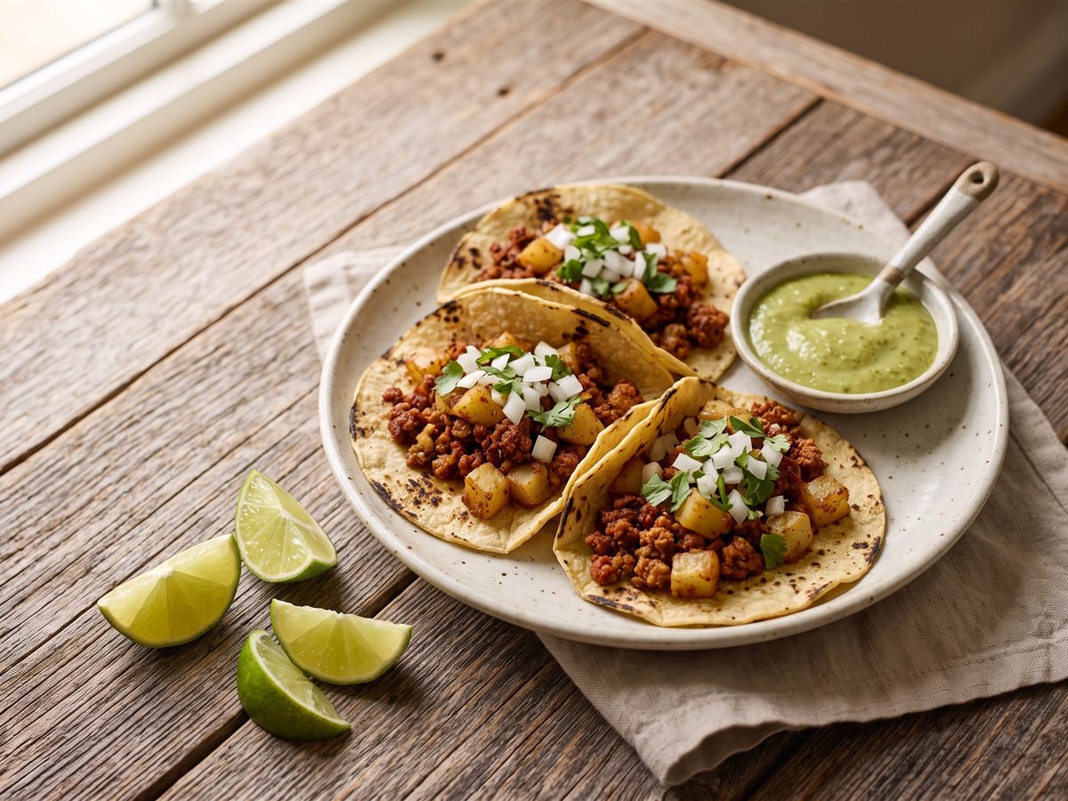 Chorizo and Potato Tacos